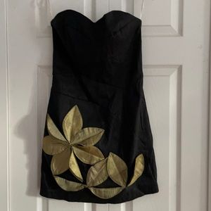 Black Strapless Jessica McClintock dress, Size M